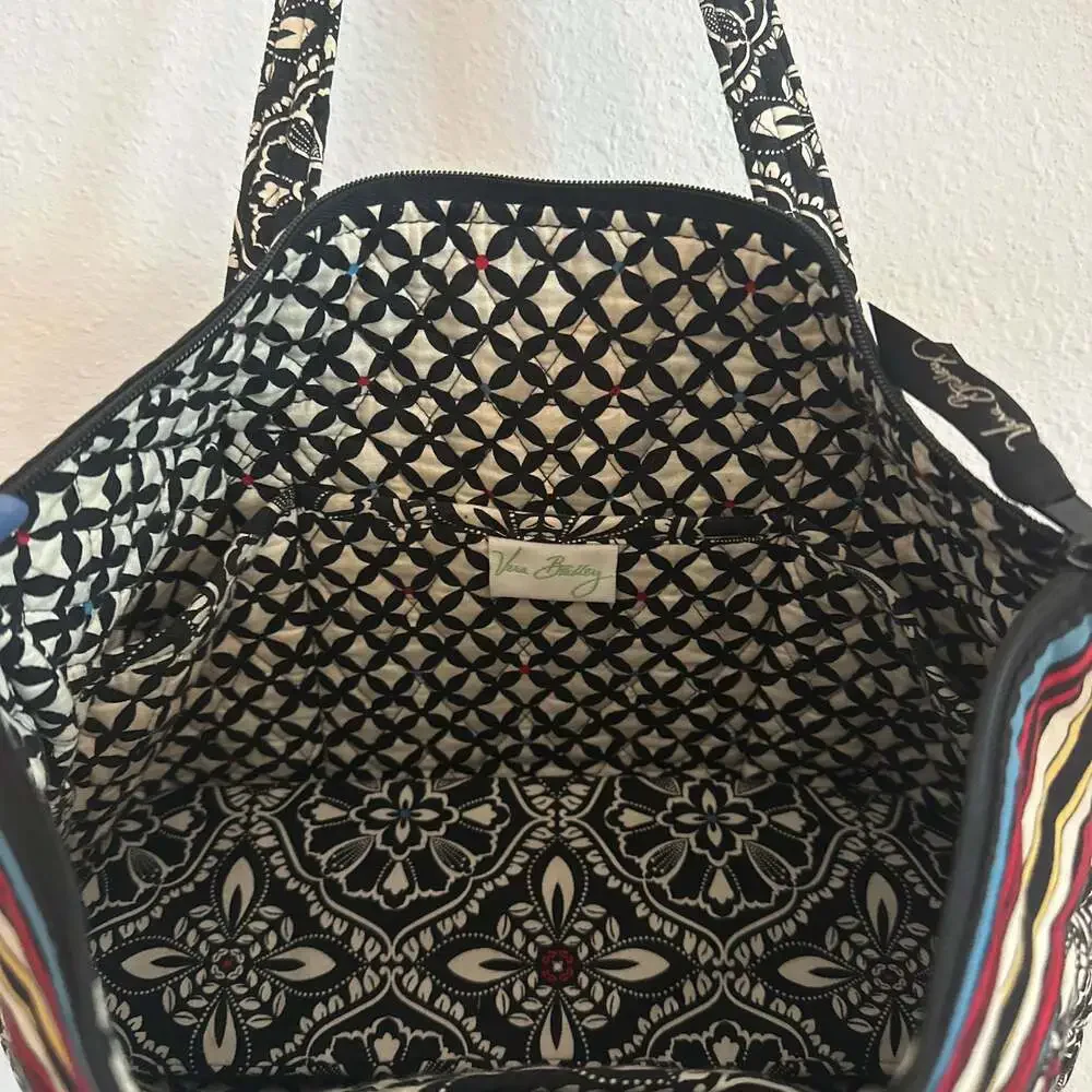 Vera Bradley Little Betsy Tote Bag Retired 2010 Barcelona Print Quilted Cotton